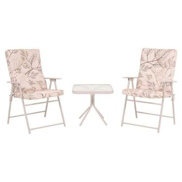 Imagem de Conjunto de Mesa e Cadeiras 3 Peças Kairos MOR