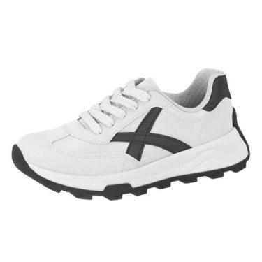 Imagem de Tênis Feminino Beira Rio Jogging Casual Confortável 4328, Branco 2, 38