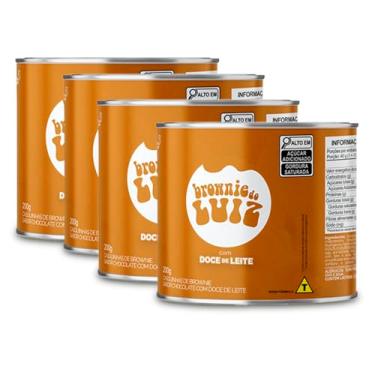 Imagem de Brownie do Luiz Casquinhas Doce de Leite Kit 4 Latas 200g