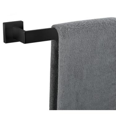 Imagem de Toalheiro para banheiro 71 cm preto fosco suporte de toalha 12/16/20/24/28/32/36 polegadas SUS304 à prova de ferrugem toalheiro quadrado moderno para parede de banheiro (1, preto fosco, 71 cm)
