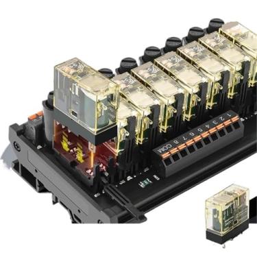 Imagem de Relay RJ1S RJ2S 1NO1NC Relay 24VDC 8/16Ch SPDT PLC Signal AmplifierBoard Rail Compact Control For Industria 1Pcs(RT-KE08CCM-F 24VDC)