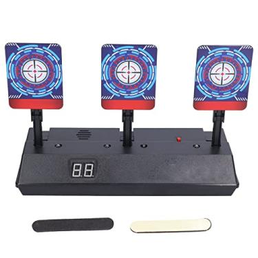Imagem de Siwoted alvo de pontuação elétrica reinicialização automática flash som led atrair a atenção das crianças brinquedo alvo elétrico