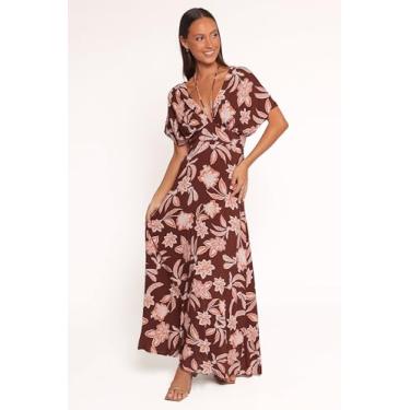 Imagem de Petal & Pup Vestido feminino Yolande-midi-laranja-floral, Laranja floral, 42