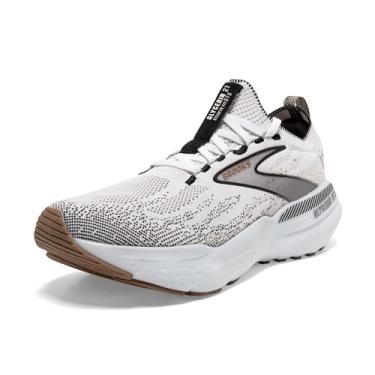 Imagem de Brooks Tênis de corrida feminino Glycerin Stealthfit GTS 21, Branco/cinza/preto, 37