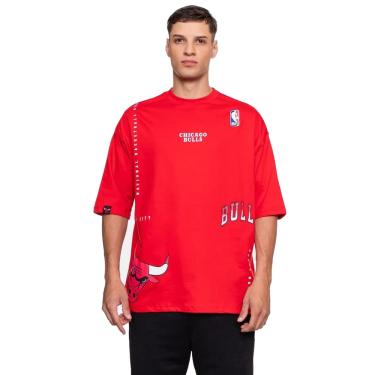 Imagem de Camiseta Nba Masculina Chicago Bulls Construct Oversize