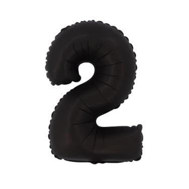 Imagem de BALAO CROMADO C/CANUDO 16" PRETO FOSCO NUMERO 2