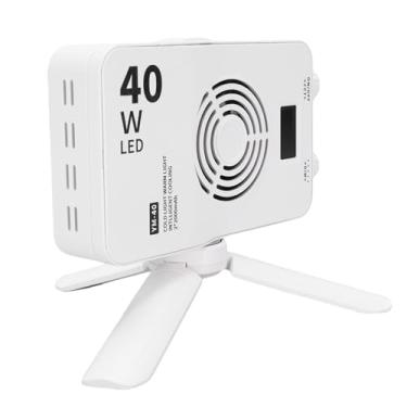 Imagem de Depisuta 40W RGB encher a luz, Luz LED portátil de brilho sem passos 3000-7000K com refrigeração inteligente, Painel de da câmera roscada de 1/4 polegada para Fotografia