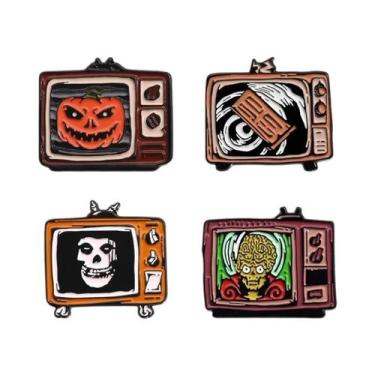 Imagem de Pins De Esmalte De Personagens De Filmes De Terror De Halloween, Broch