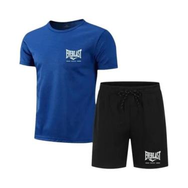 Imagem de Conjunto De Fitness Respirável Para Homens EVERLAST, Roupas Esportivas