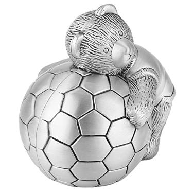 Imagem de Phefop Cofrinho de Futebol do Ursinho, Bancos de Dinheiro e Design Temático, Linda Caixa de Dinheiro para Economizar Moedas de Liga para Crianças, Presente de Decoração de Casa para Berçário de