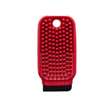 Imagem de Esponja de silicone FlexiClean 3 em 1 – Escova de limpeza de grau alimentício sem BPA com esfregão e raspador de dupla face, orifício para pendurar, secagem rápida, reutilizável para pratos/frutas