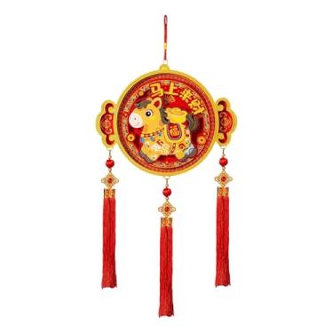 Imagem de predolo Pingente decorativo tradicional de Ano Chinês com cavalo, ideal para entradas e lojas, Style C