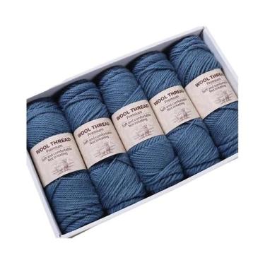 Imagem de Fio De Lã De Alpaca Grosso 500g 245 Agulhas Para Tricô Artesanal DIY D