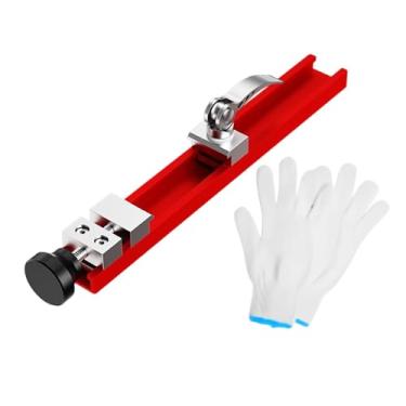 Imagem de KiBcsLic Guia de base para serra circular, grampo de posicionamento ajustável para serra circular, ideal para marcenaria, uso profissional e em bancadas, 24cm