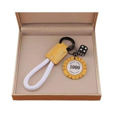 Imagem de Chaveiro De Casino Com Fichas De Poker E Dados, Presente Único De Jogo