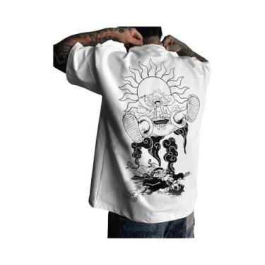 Imagem de Camiseta De Manga Curta Estampada Luffy Para Homens E Mulheres Moda Ca