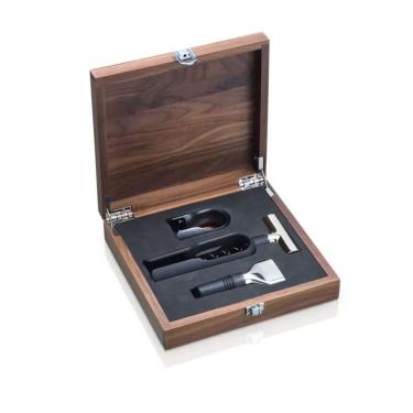 Imagem de Kit Vinho 3 Peças Baric Sommelier Em Aço Inox Wmf Preto