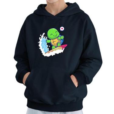 Imagem de Moletom Infantil Canguru Menino Estampa Tartaruga Surf - Samcro, 6, Ma