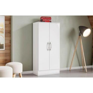 Imagem de Armário Multiuso Casal Zafira c/ 2 Portas Branco - Henn