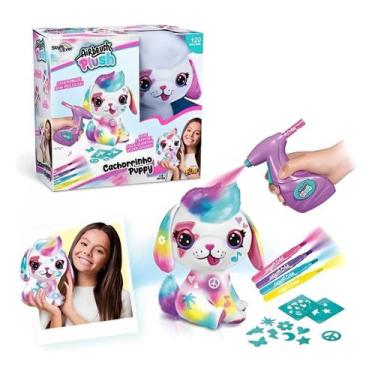 Imagem de Pelúcia Cachorrinho Puppy para Pintar e Customizar Airbrush F0110-4 - 