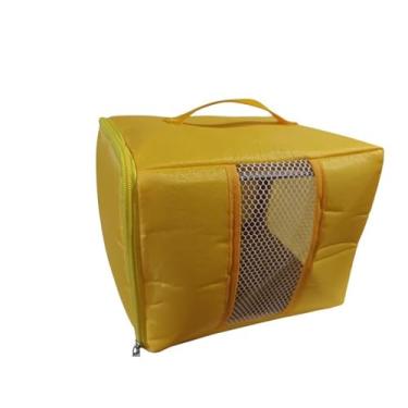 Imagem de Bolsa Caixa Mala Transporte Pássaros - Desmontável(AMARELO)