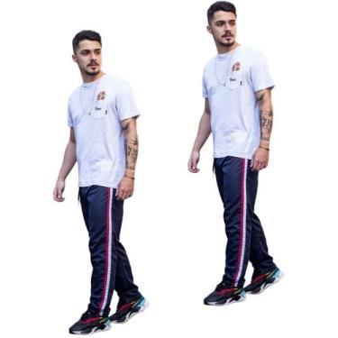 Imagem de Kit 2 Calças Masc Adulto Tactel Ref273 Inverno - J94 Confecções, 2 azu