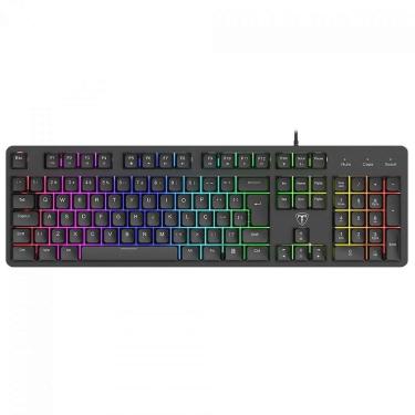 Imagem de Teclado Gamer T-Dagger Echo, RGB, Membrana, Full Size, ABNT2, Preto - Preto - Unissex - Único-Unissex