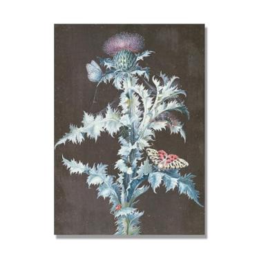 Imagem de NHLDZYH Flores clássicas ainda vida em tela retro buquê de flores pinturas estilo country decoração de parede para cozinha e sala de estar. C11. 50 x 70 cm. Apenas tela