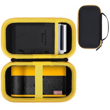 Imagem de RIYADAone Capa rígida de substituição para KODAK Mini 2 ERA 4PASS impressora fotográfica portátil/KODAK Mini Shot 2 ERA 4PASS 2 em 1 câmera instantânea e impressora fotográfica (capa preta + amarela)