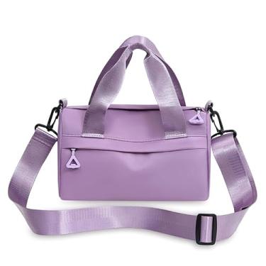 Imagem de Bolsa Leve Viagem Crossbody Casual Esportivo Sacola Mão Ombro Feminino(Roxo【Impermeável】)