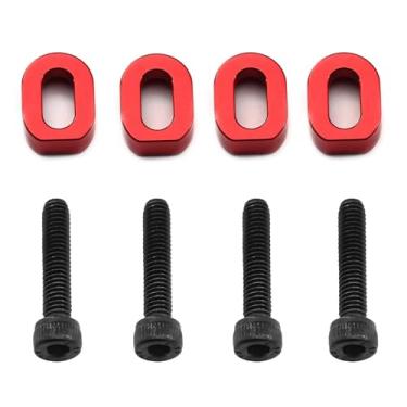 Imagem de Peças de carro RC compatíveis com Traxxas 1/5 para X-MAXX 6S 8S 1/6 para XRT 8S RC acessórios de peças de carro 4 peças de metal para montagem de motor calços 7759 7759R (vermelho)