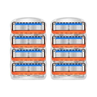 Imagem de Lâminas De Barbear Vintage De 5 Camadas Para Substituição, Proteção Cl