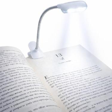Imagem de Luz de Leitura Para Livro LED Luminária de Livros - Altura Flexível - Ideal para Estudar ou Ler a Noite