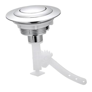 Imagem de Ioensy Botão de descarga de vaso sanitário com um único toque, fácil de instalar, redondo, para caixa acoplada. Peças de reposição para banheiros de hotéis e