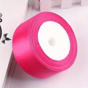 Imagem de 1 peça de suprimentos decorativos/fitas enroladas/ideal para festas, embrulhos de presentes, arranjos florais e planejamento de casamento, rosered
