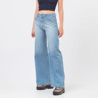 Imagem de Calça Jeans Wide Pantalona Azul - Bloom, 36