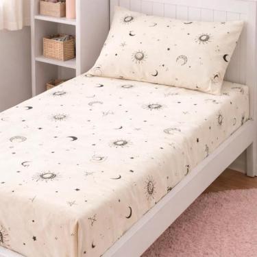 Imagem de Jogo De Lençol Cama Box Solteiro Com Elástico Essencialle - Marina Enx