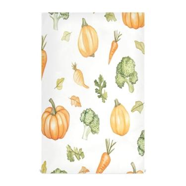 Imagem de xigua Conjunto de 1 panos de prato de cozinha de cenouras em aquarela, macios e altamente absorventes de secagem rápida para limpeza de pratos e limpeza à mão, 71 x 45 cm