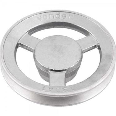 Imagem de Polia alumínio 130mm 1 canal perfil a Vonder