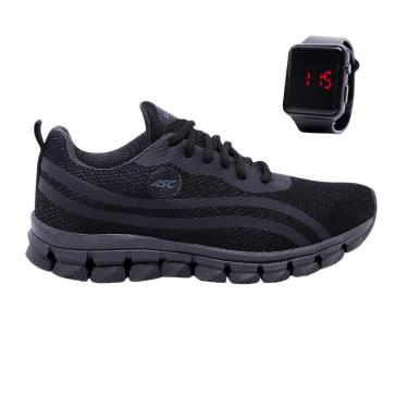 Imagem de Tênis Infantil Esporte Leve Macio Dia A Dia + Relógio-Unissex