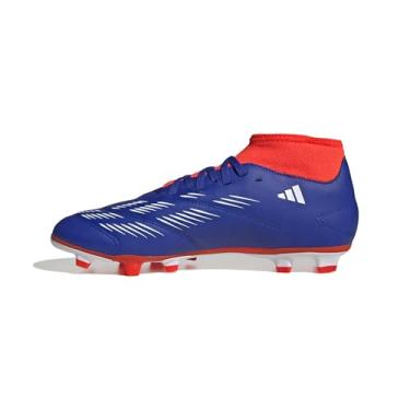 Imagem de adidas Tênis unissex Club Sock Bota de futebol flexível, Azul lúcido, branco/vermelho solar, 11 Women/10 Men