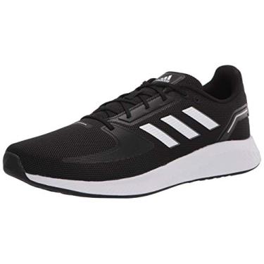 Imagem de adidas Runfalcon 2.0 Tênis de corrida masculino, Preto/branco/cinza, 42