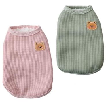 Imagem de Camisetas de lã de algodão para gatos e cães: Coletes de inverno macios, respiráveis e elásticos para cães médios e pequenos