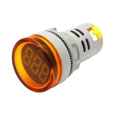 Imagem de Voltímetro Digital LED De 22mm 60V-500V Com Indicador De Corrente AC E