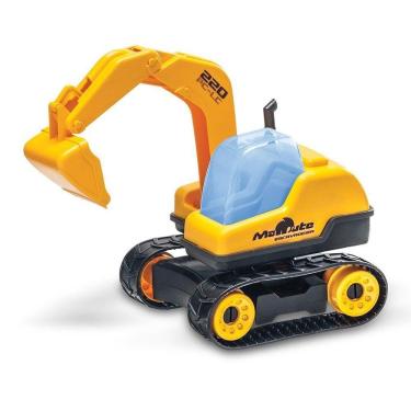 Imagem de Brinquedo Trator Escavadeira Articulável Coleção Mamute Pc
