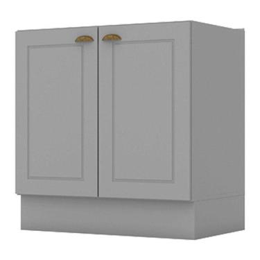 Imagem de Balcão 2 Portas 80 Cm Americana Cinza - Henn