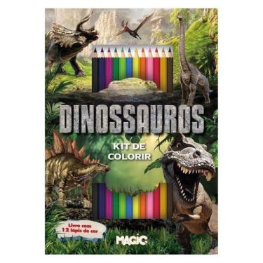 Imagem de Dinossauros Kit De Colorir