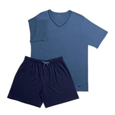 Imagem de Pijama Curto de Algodão Mash Gola V , 811.51-Masculino