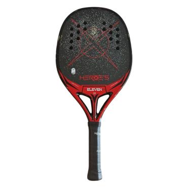 Imagem de Raquete de Beach Tennis Heroes Eleven Black 2.0 Carbono 3 k-Unissex