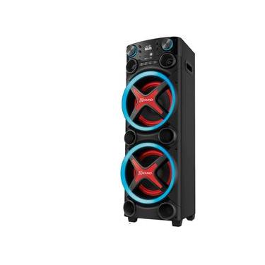 Imagem de Torre de Som Amplificada Mondial TM-2200 com Bluetooth, Função Passa Pasta e Integração com Guitarra e Microfone Bivolt - 2200W